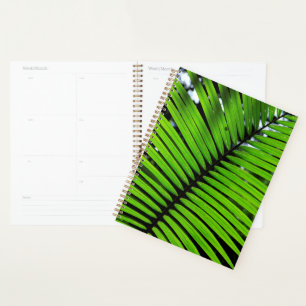 Pattern Of Fern Leaves Planner