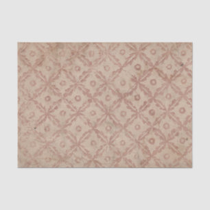 Pattern of Flowers and Circles Decoupage Paper