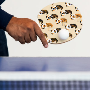 Pattern Of Gnomes, Halloween Gnomes Trick Or Treat Ping Pong Paddle