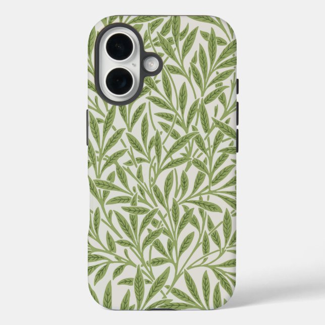 Pattern of green leafy branches  Case-Mate iPhone case (Back)