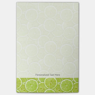 Pattern Of Green Lime Slices Post-it Notes