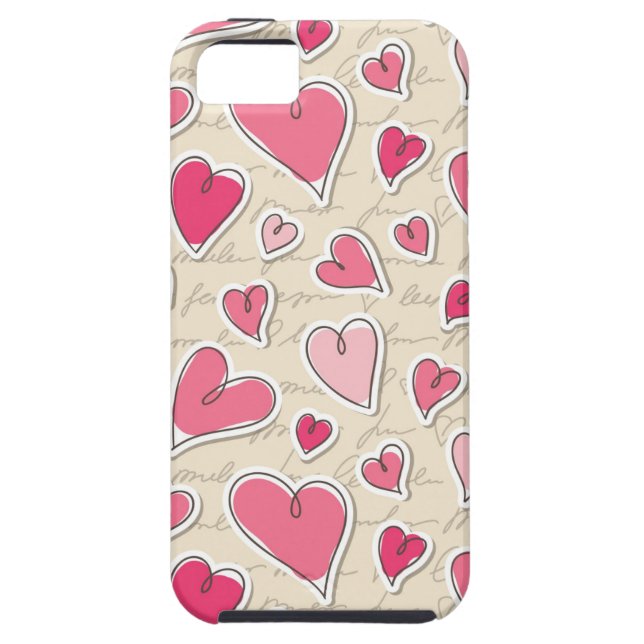 Pattern of Hearts Case-Mate iPhone Case (Back)