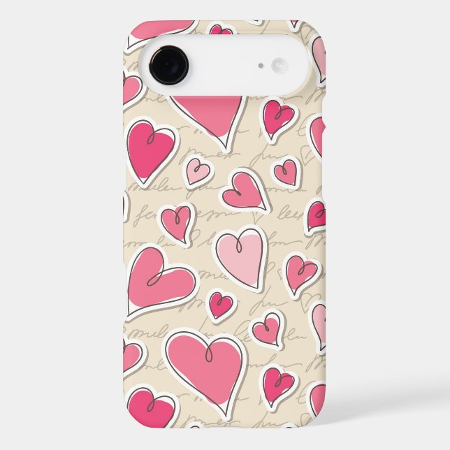 Pattern of Hearts Case-Mate iPhone Case (Back)