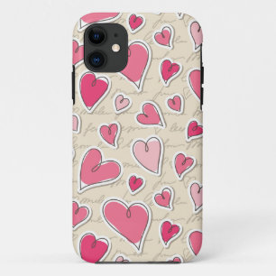Pattern of Hearts Case-Mate iPhone Case