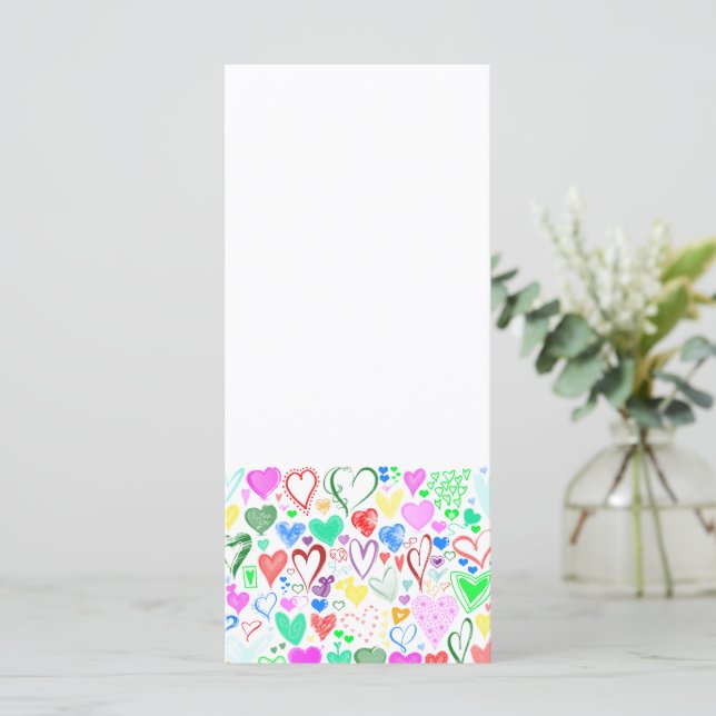 Pattern Of Hearts, Colourful Hearts, Hearts Patter (Standing Front)