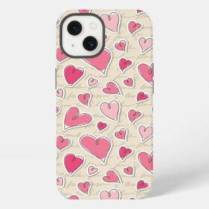 Pattern of Hearts iPhone 13 Case