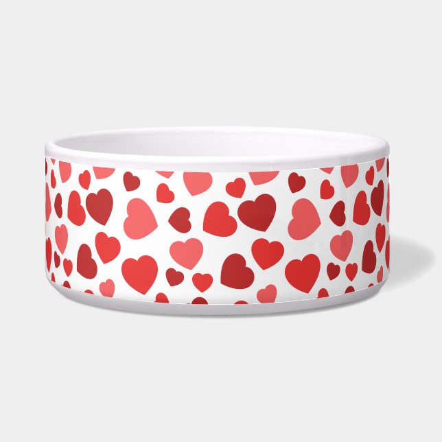 Pattern Of Hearts, Red Hearts, Hearts Pattern (Front)