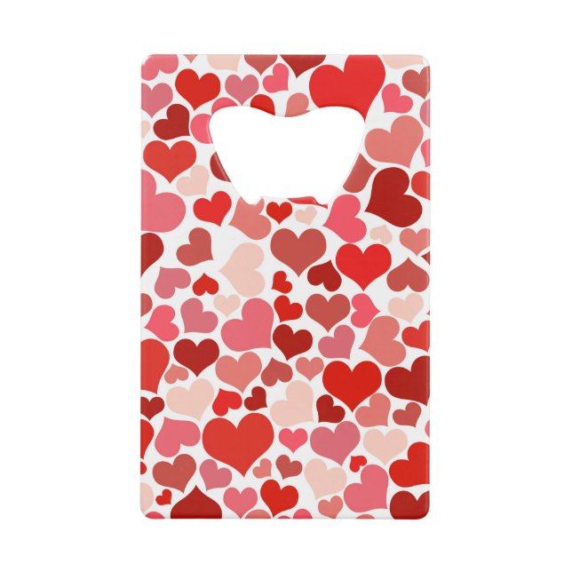 Pattern Of Hearts, Red Hearts, Love (Front)