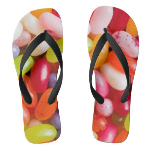 Pattern of jelly beans jandals