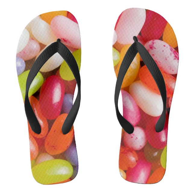Pattern of jelly beans jandals (Footbed)