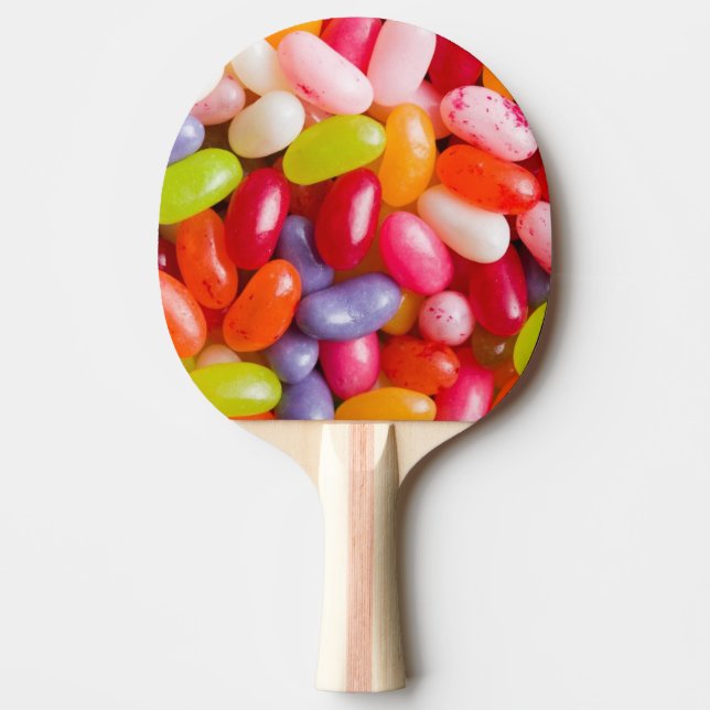 Pattern of jelly beans ping pong paddle (Front)