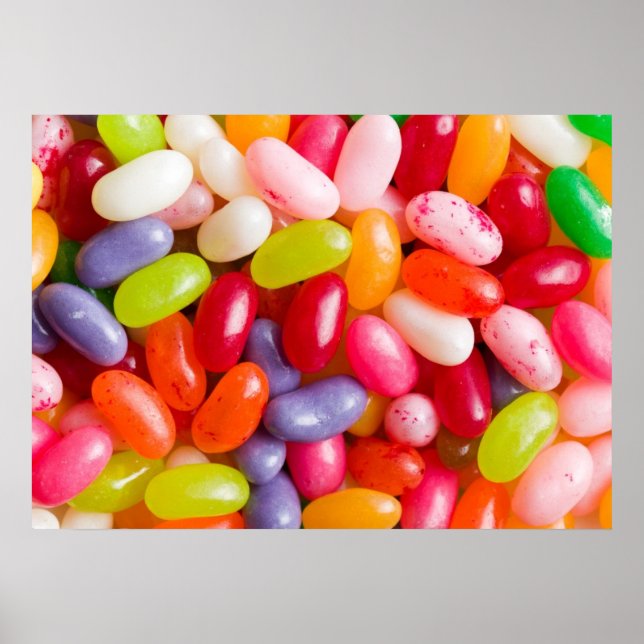 Pattern of jelly beans poster (Front)