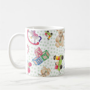 Pattern of kid's toys coffee mug