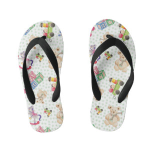 Pattern of kid's toys jandals