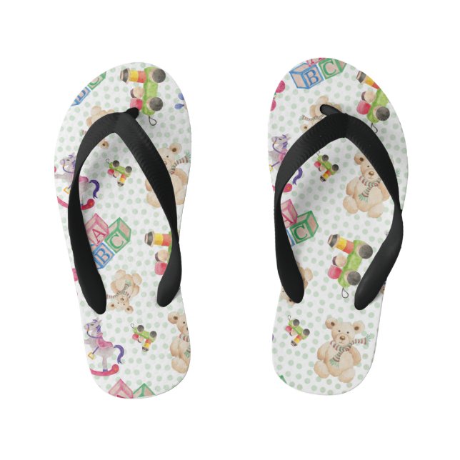 Pattern of kid's toys jandals (Footbed)