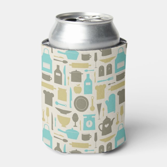Pattern Of Kitchen Tools Can Cooler (Can Front)