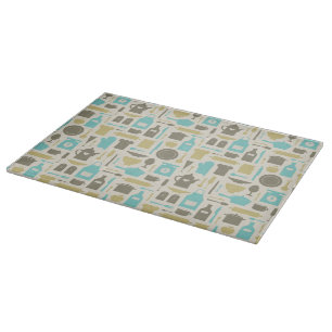 Pattern Of Kitchen Tools Cutting Board