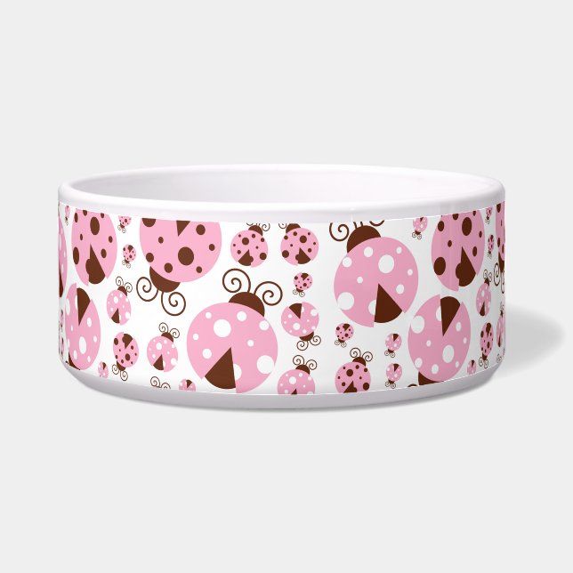 Pattern Of Ladybugs, Cute Ladybugs, Pink Ladybugs (Front)
