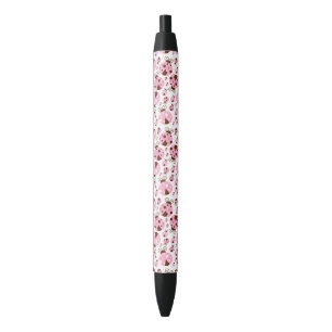 Pattern Of Ladybugs, Cute Ladybugs, Pink Ladybugs Black Ink Pen