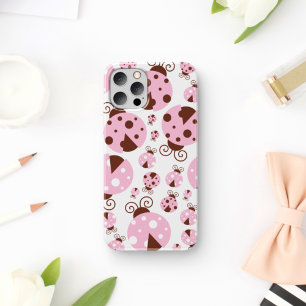 Pattern Of Ladybugs, Cute Ladybugs, Pink Ladybugs Case-Mate iPhone Case