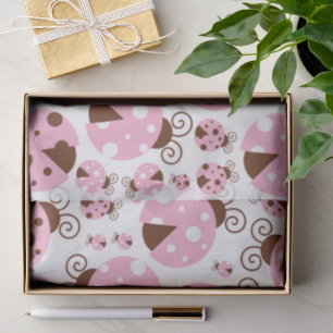 Pattern Of Ladybugs, Cute Ladybugs, Pink Ladybugs Tissue Paper