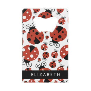 Pattern Of Ladybugs, Red Ladybugs, Your Name