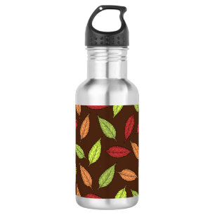 Pattern Of Leaves, Colourful Leaves, Autumn Leaves 532 Ml Water Bottle
