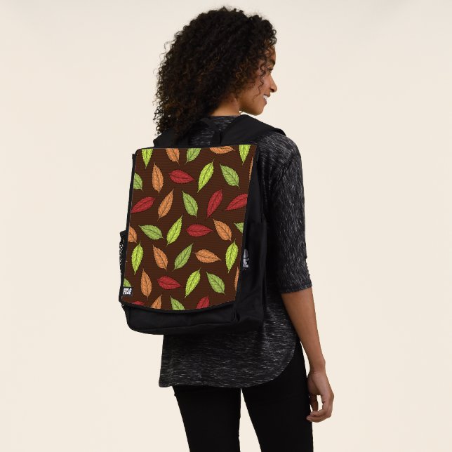 Pattern Of Leaves, Colourful Leaves, Autumn Leaves Backpack (Worn)