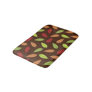 Pattern Of Leaves, Colourful Leaves, Autumn Leaves Bath Mat