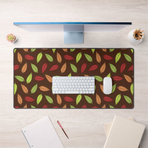 Pattern Of Leaves, Colourful Leaves, Autumn Leaves Desk Mat
