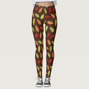 Pattern Of Leaves, Colourful Leaves, Autumn Leaves Leggings
