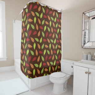 Pattern Of Leaves, Colourful Leaves, Autumn Leaves Shower Curtain