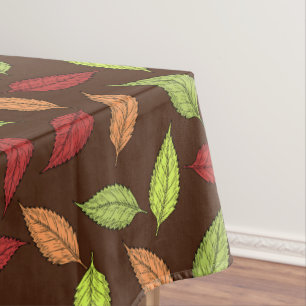 Pattern Of Leaves, Colourful Leaves, Autumn Leaves Tablecloth