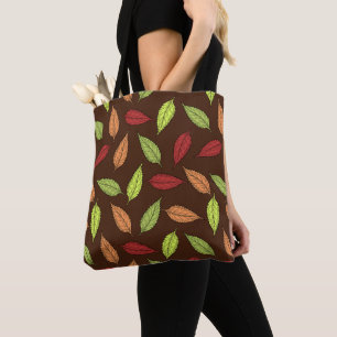 Pattern Of Leaves, Colourful Leaves, Autumn Leaves Tote Bag