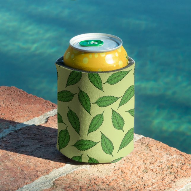 Pattern Of Leaves, Leaf Pattern, Spring Leaves Can Cooler (In Situ Pool)