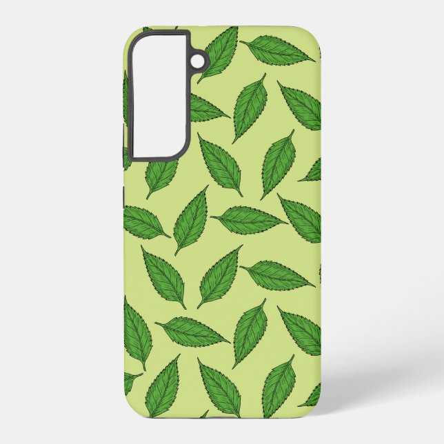 Pattern Of Leaves, Leaf Pattern, Spring Leaves Samsung Galaxy S22+ Case (Back)