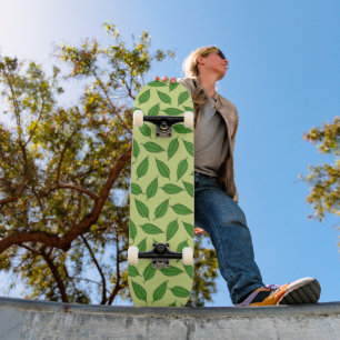 Pattern Of Leaves, Leaf Pattern, Spring Leaves Skateboard