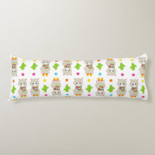 Pattern Of Llamas, Cute Llamas, Alpacas, Cactus Body Cushion