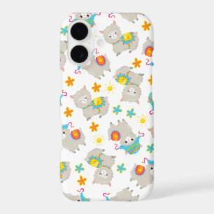 Pattern Of Llamas, Cute Llamas, Alpacas, Flowers