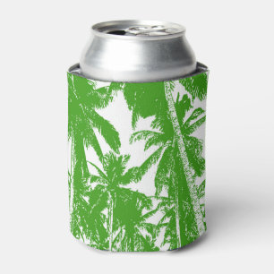 Pattern of Palm Trees in a Posterised Design Can Cooler