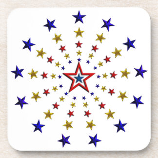 Pattern of Patriotic Stars Coaster