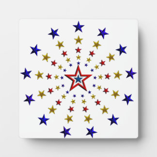 Pattern of Patriotic Stars Plaque