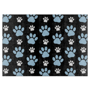 Pattern Of Paws, Blue Paws, Dog Paws, Animal Paws Cutting Board