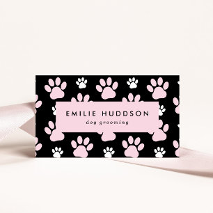 Pattern Of Paws, Dog Groomer, Dog Walker, Pet Shop Business Card