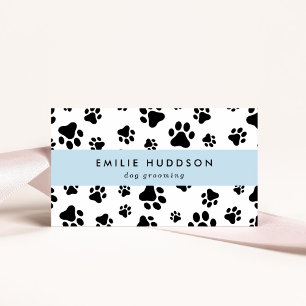 Pattern Of Paws, Dog Groomer, Dog Walker, Pet Shop Business Card