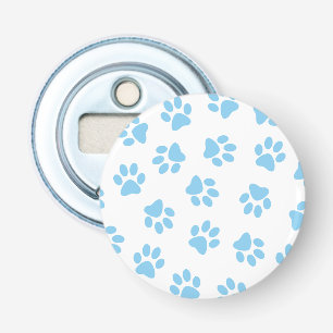 Pattern Of Paws, Dog Paws, Baby Blue Paws Bottle Opener