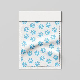 Pattern Of Paws, Dog Paws, Baby Blue Paws Fabric