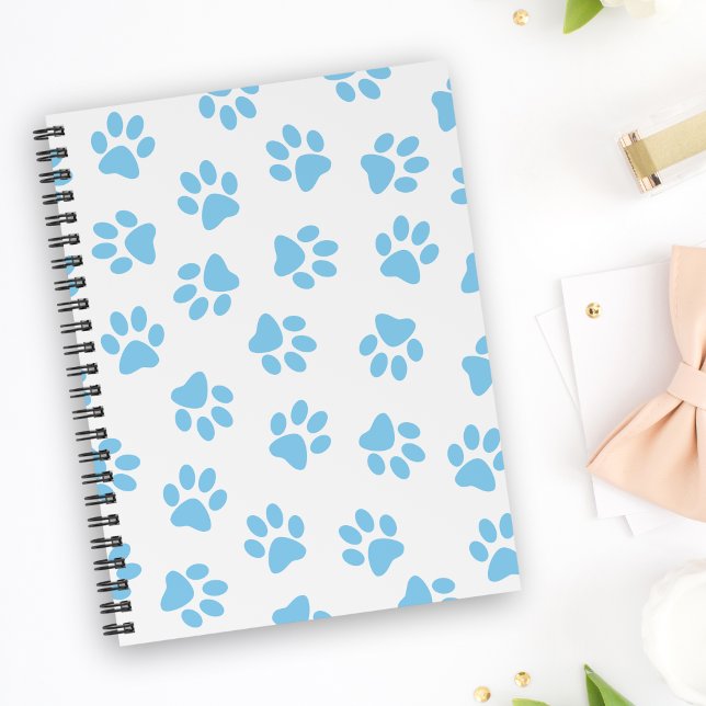 Pattern Of Paws, Dog Paws, Baby Blue Paws Planner (Creator Uploaded)