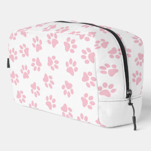 Pattern Of Paws, Dog Paws, Baby Pink Paws Dopp Kit