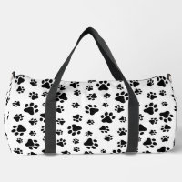 Pattern Of Paws, Dog Paws, Black and White